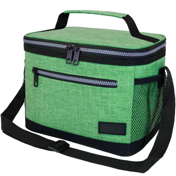 8L Leakproof Oxford Insulated Lunch Cooler Bag w/ Pocket