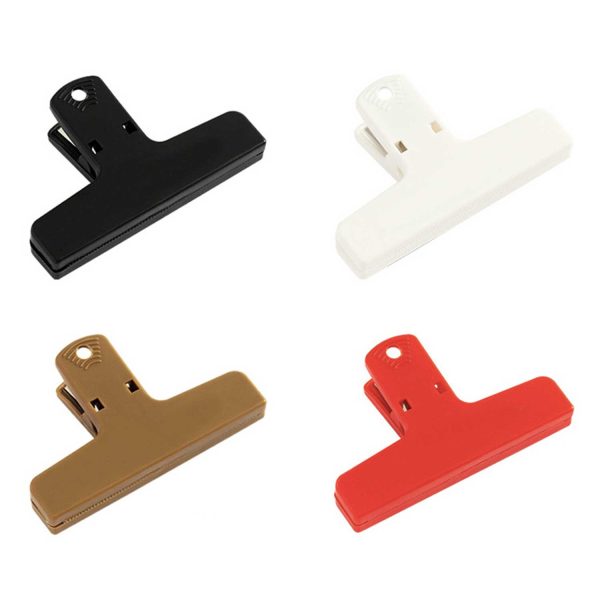 4 inch Plastic Clip - Transparent File & Snack Bag Sealer