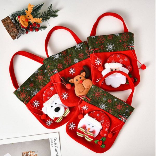 Christmas Drawstring Gift Bags