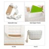 Quilted Nylon Crossbody Tote Bag w/ Mini Pouch