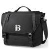 Large Capacity Nylon Messenger Bag w/ Handle for Travel Work