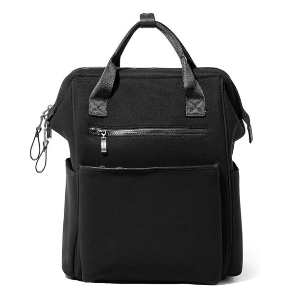 Large Capacity Polyester RFID Laptop Backpack w/ Handle
