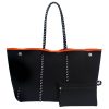 Women's Neoprene Tote Bag w/ Pocket for Beach Travel