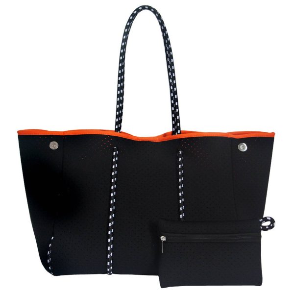 Women's Neoprene Tote Bag w/ Pocket for Beach Travel