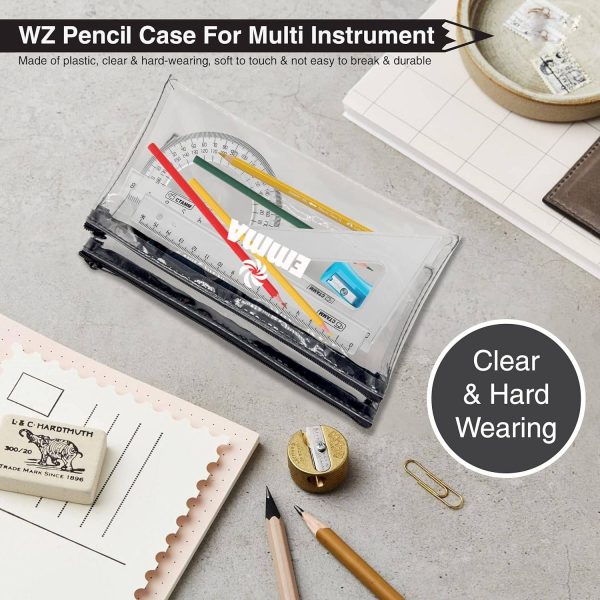 Transparent PVC Pencil Cases w/ Zipper