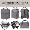Large Capacity Polyester RFID Laptop Backpack w/ Handle