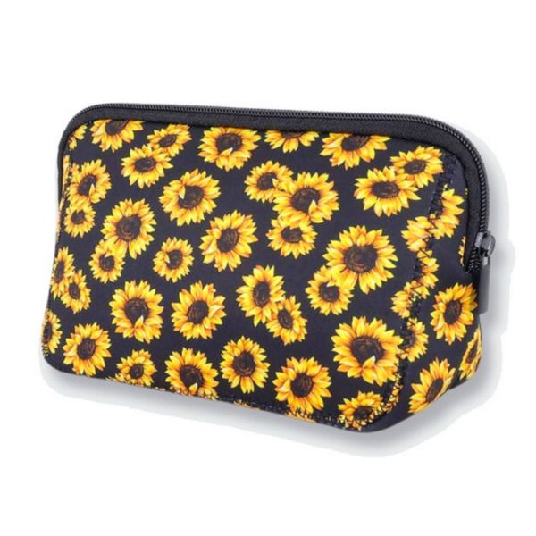 Waterproof Nylon Cosmetic Bag w/ Zipper