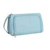 Portable PU Leather Travel Cosmetic Bag w/ Handle
