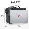 Large Capacity Nylon Messenger Bag w/ Handle for Travel Work