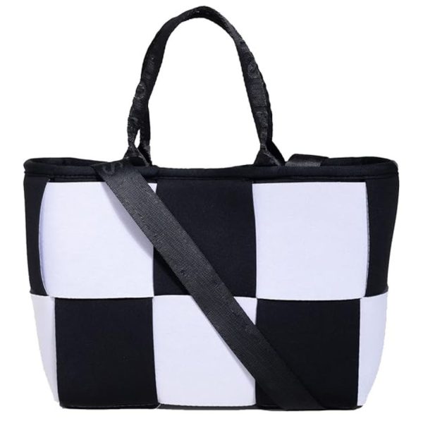 Neoprene Patchwork Design Crossbody Tote Bag for Daily Use
