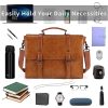 PU Leather Laptop Briefcase Messenger Crossbody Bag