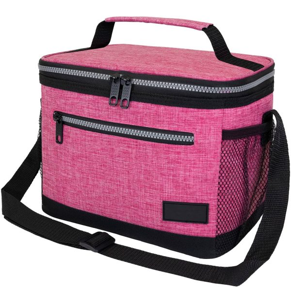 8L Leakproof Oxford Insulated Lunch Cooler Bag w/ Pocket