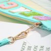 Waterproof Chenille Letter Clear PVC Cosmetic Bag