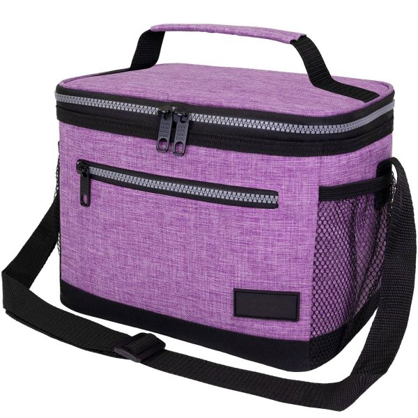 8L Leakproof Oxford Insulated Lunch Cooler Bag w/ Pocket