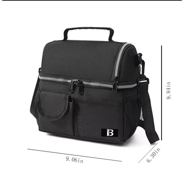 9L Double Decker Oxford Insulated Cooler Lunch Bag