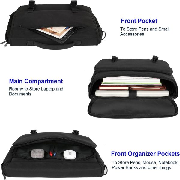 15.6 inch Waterproof Nylon Laptop Messenger Bag