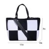 Neoprene Patchwork Design Crossbody Tote Bag for Daily Use