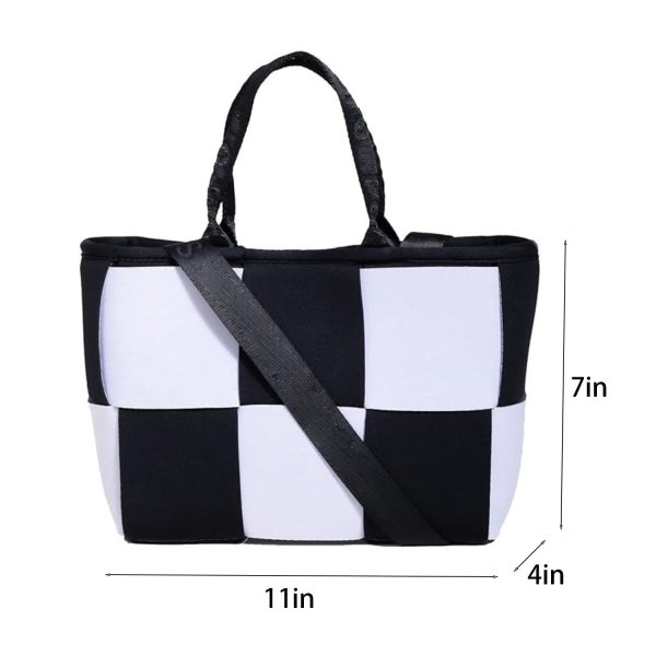 Neoprene Patchwork Design Crossbody Tote Bag for Daily Use
