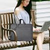 Waterproof Oxford Laptop Shoulder Bag w/ Pockets