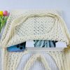 Polyester Mesh Crochet Beach Tote Bag for Summer Travel