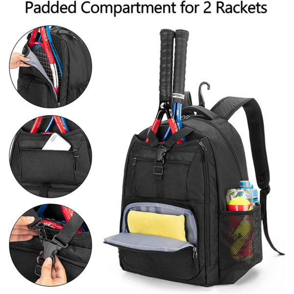 Tennis Backpack With Separate Shoe Space