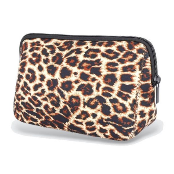 Waterproof Nylon Cosmetic Bag w/ Zipper
