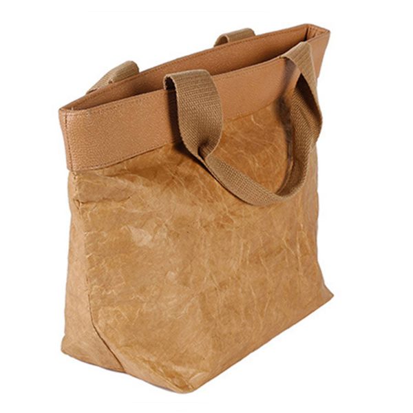 Washable Paper Crossbody Handbag w/ Snap Closure
