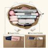 Large Capacity Nylon Tote Bag w/ Zipper Pocket