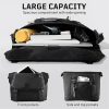 Large Capacity Nylon Messenger Bag w/ Handle for Travel Work
