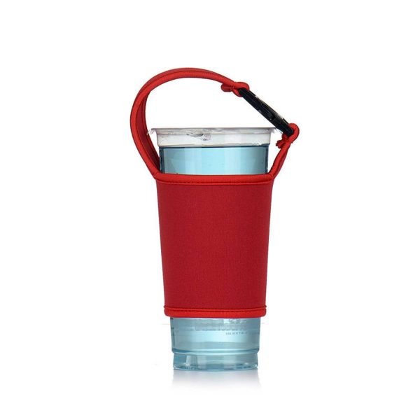 Portable drink cup holder cloth cover against scalding