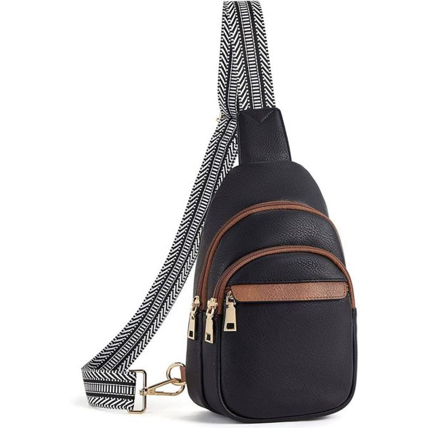 Adjustable Strap PU Leather Crossbody Chest Bag daily