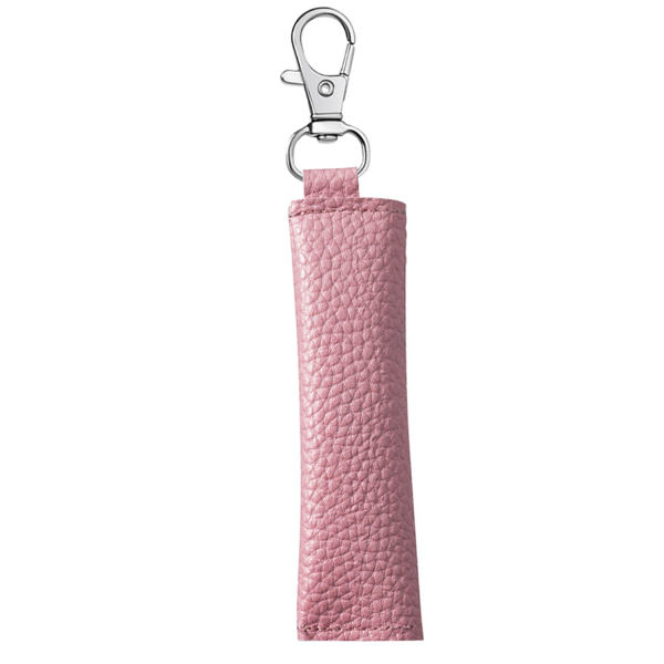 Litchi pattern coin earphone cable storage keychain