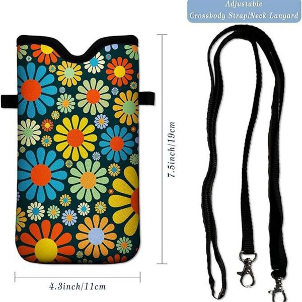 Waterproof Neoprene Phone Pouch w/ Crossbody Strap