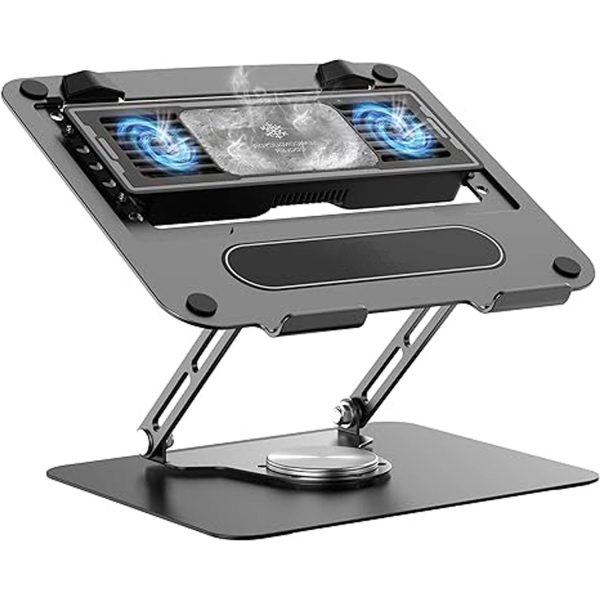 Semiconductor Laptop Cooler Stand – Adjustable Rotating Base
