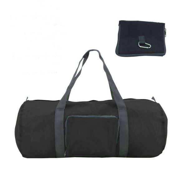 Foldable Polyester Duffle Bag w/ Carabiner