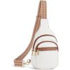 Adjustable Strap PU Leather Crossbody Chest Bag daily