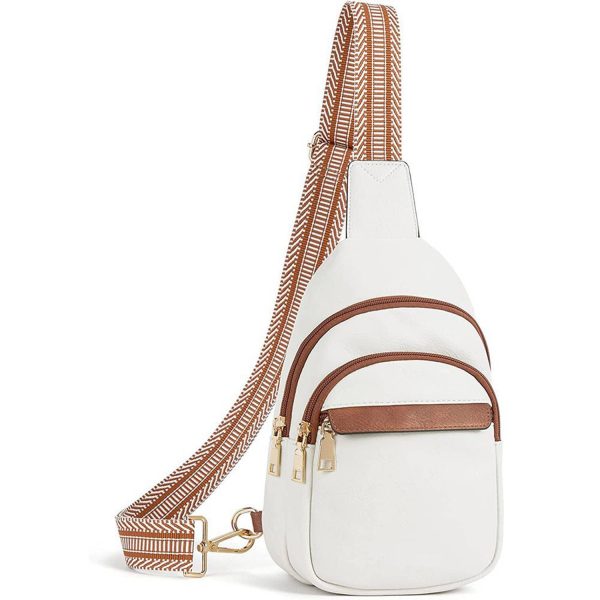 Adjustable Strap PU Leather Crossbody Chest Bag daily