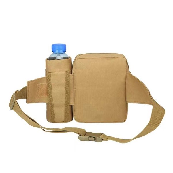 Outdoor Tactical Waist Slip Pack With Water Bottle Holder