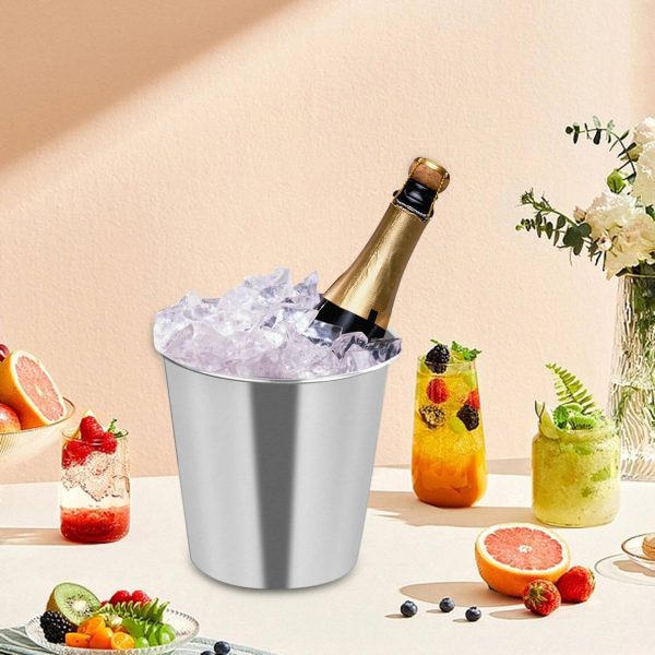 37 Oz Stainless Steel Ice Bucket Drinks Bottle