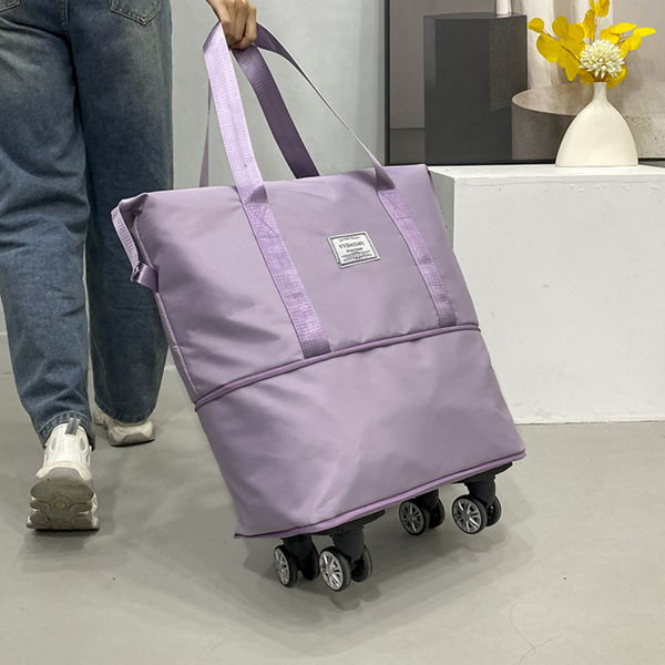 Oxford Travel Duffel Bag with Spinner Wheels