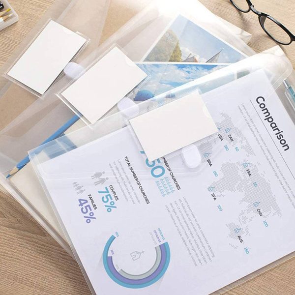 Transparent Waterproof A4 Velcro File Bag