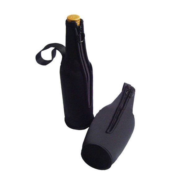 Neoprene Waterproof Zippered Bottle Sleeve