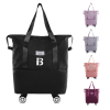 Oxford Travel Duffel Bag with Spinner Wheels
