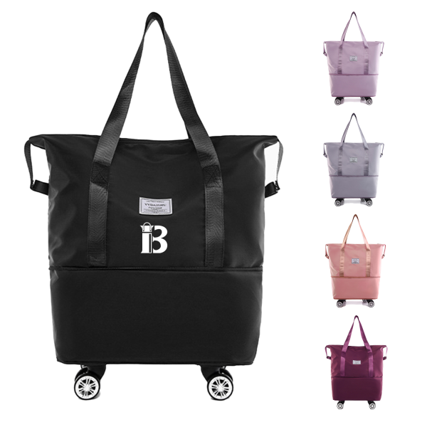 Oxford Travel Duffel Bag with Spinner Wheels
