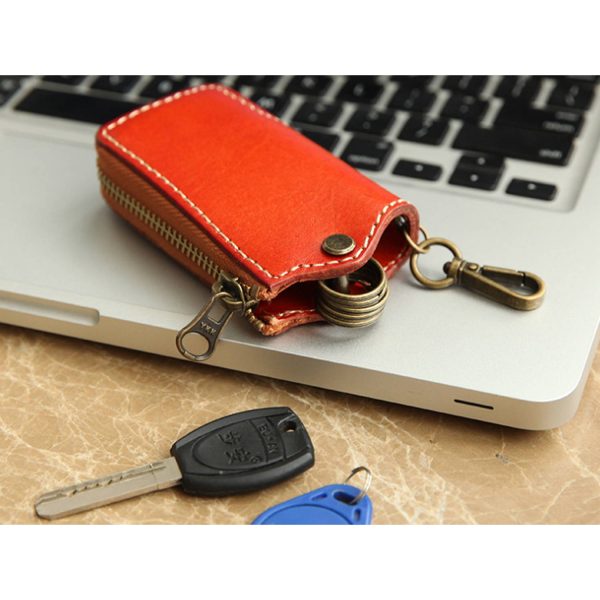 Lastra Leather Key Ring Case