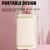 Portable PU Leather Travel Cosmetic Bag w/ Handle