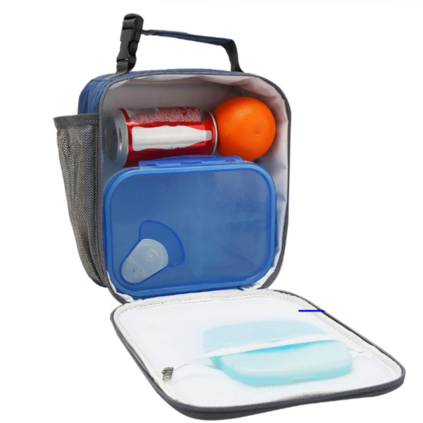 1.5L Oxford Insulated Cooler Lunch Bag w/ Handle for Kids