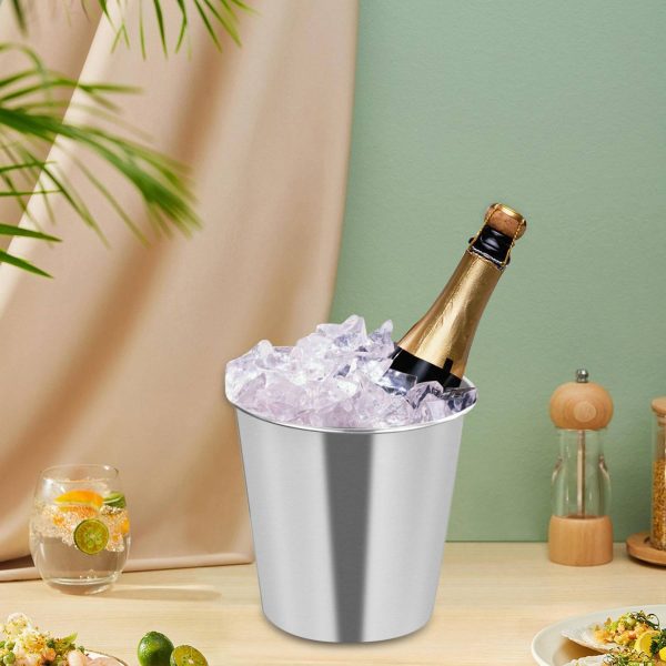 37 Oz Stainless Steel Ice Bucket Drinks Bottle