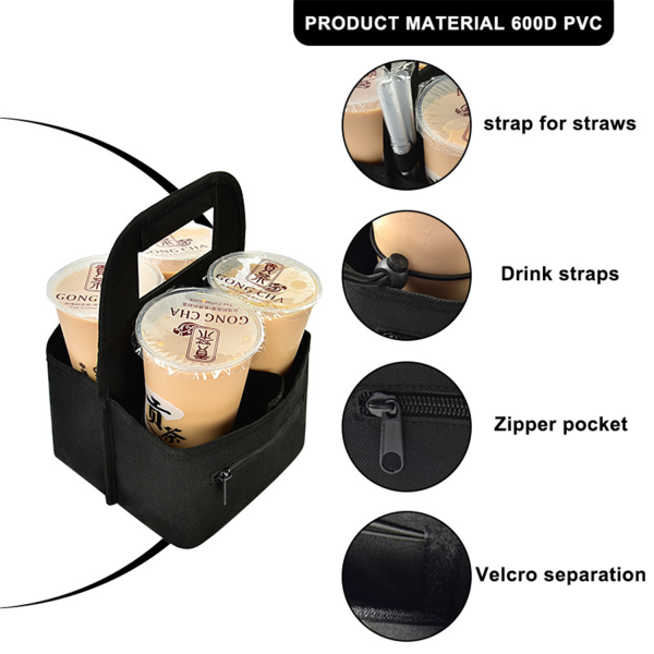 Reusable Insulated Coffee Cup Carrier