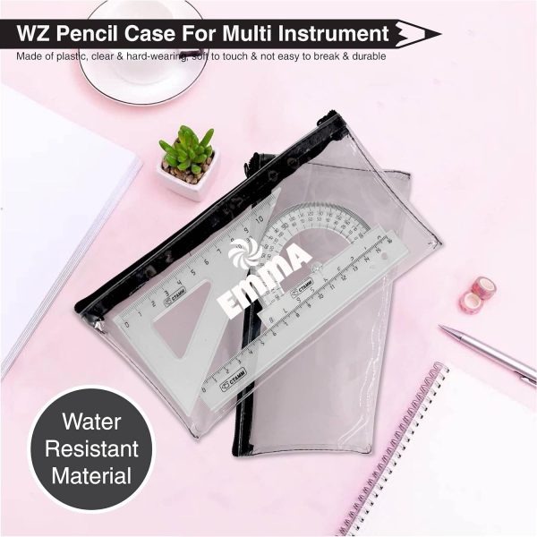 Transparent PVC Pencil Cases w/ Zipper